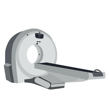 vector illustration of computed tomography machine