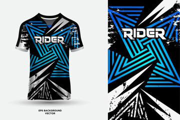 Fantastic T shirt jersey design suitable for sports, racing, soccer, gaming and e sports vector