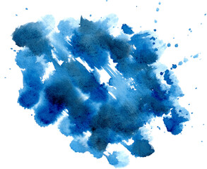 水彩テクスチャ　涼し気な背景装飾　スプラッシュ　飛沫　滲み