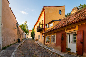 The Novy Svet Street view in Prague City