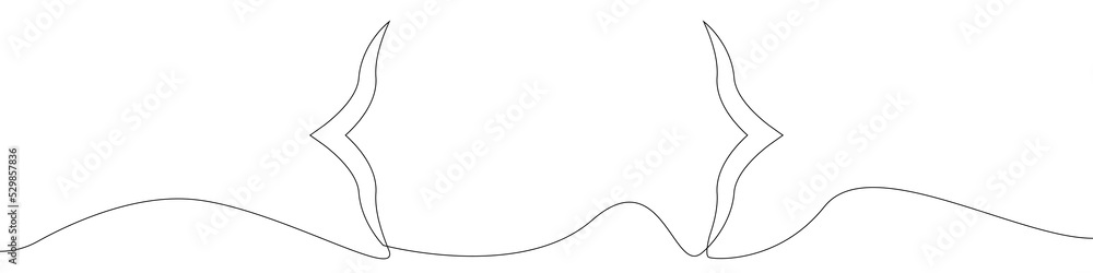 Poster association is mathematical icon line continuous drawing vector. one line association is mathematica