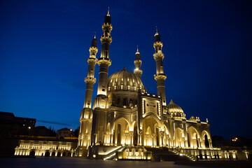 Heydar Aliyev mosque (Heydar Mascidi). Baku city, Azerbaijan.