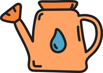 Obraz premium gardening doodle color icon