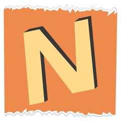 Letter N