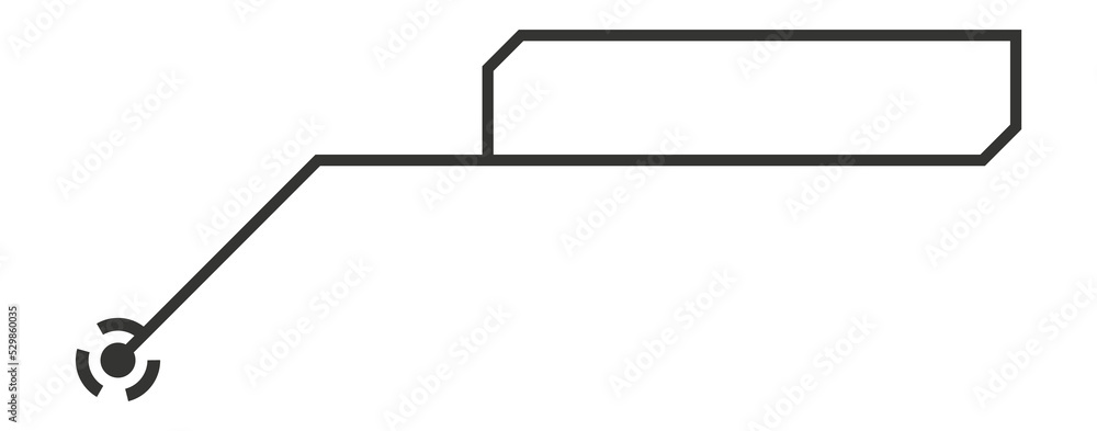 Poster hud text box. interface element. futuristic callout title