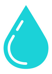 Water drop icon. Blue logo for aqua business