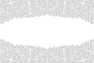 Fototapeta premium Line art for coloring book with ornate border