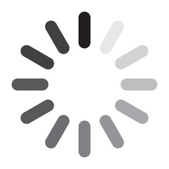 Processing icon. Circular loader. Loading progress indicator
