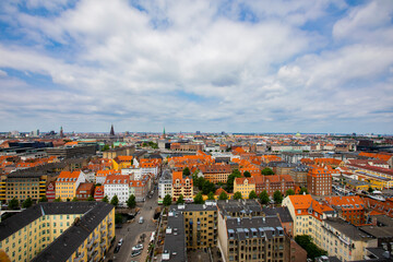 Fototapeta na wymiar Aerial view at Copenhagen, Denmark