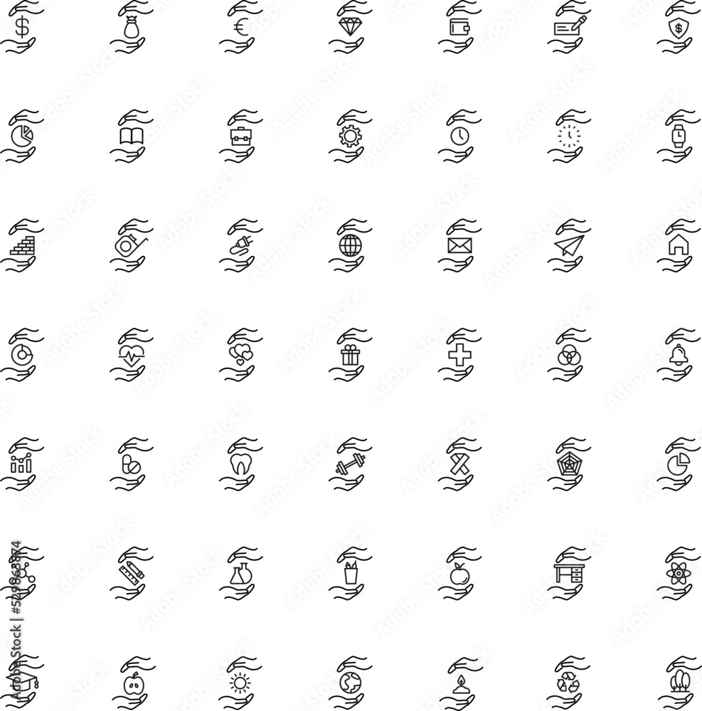 Poster support and gift signs. minimalistic isolated vector image for web sites, apps, stores. vector line 