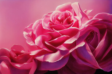 Naklejka premium Background with beautiful pink roses.