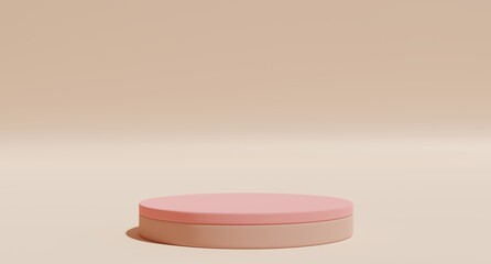  3d background products display Pastel podium scene