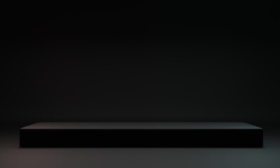  3d background products display Black podium scene