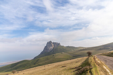 Beshbarmak rock massif.  Azerbaijan.