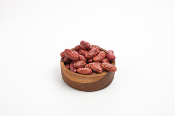 red kidney beans isolated on white background