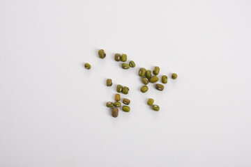 mung beans isolated on white background