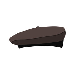 brown beret artist hat illustration vector
