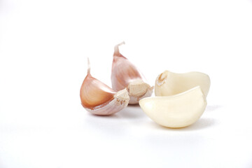 garlic isolated on white background