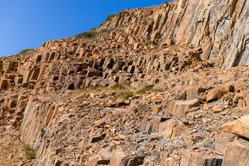 Hong Kong Sai Kung natural hexagonal column