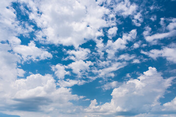 Beautiful clouds with the blue sky background