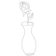 illustration of a flower vase