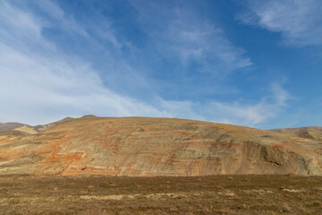 Garnet mountains of Khizi. Azerbaijan.