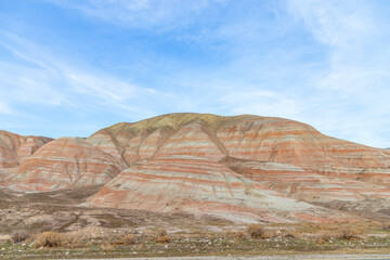 Garnet mountains of Khizi. Azerbaijan.