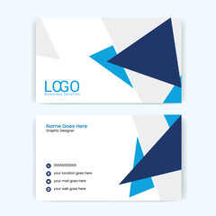 Vector abstract Clean and simple Business Card Template, Modern horizontal name card, Flat Style Vector Illustration. Stationery Design and visiting card, Creative and professional business card.