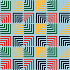 Geometric grid arrows seamless pattern