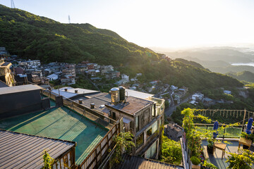 Taiwan Jiufen village on the mountain