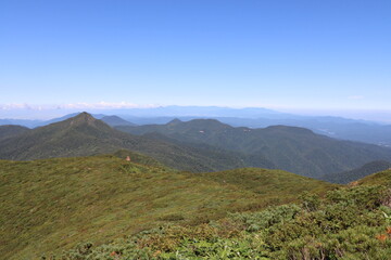 2022年9月の栃木県の茶臼岳の登山