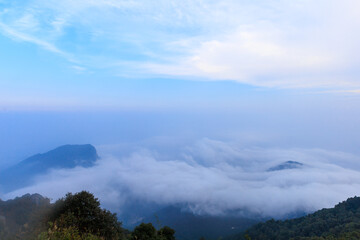 Fototapeta premium cloud sea of baihua mountain of Beijing China
