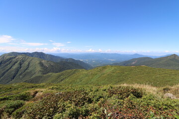 2022年9月の栃木県の茶臼岳の登山