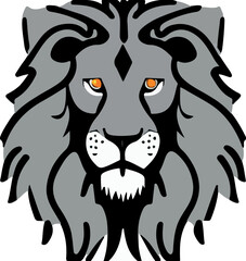 León en fondo blanco  (vector ) 