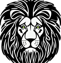 León en fondo blanco  (vector ) 