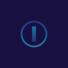 IT logo letter tech company digital logo