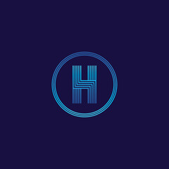 IT logo letter tech company digital logo