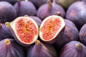 fresh figs fruit as background