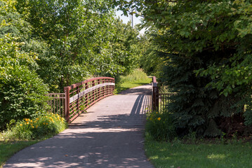 A Bridge Over A Small Creek Along The Trail