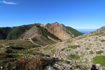 2022年9月の栃木県の茶臼岳の登山