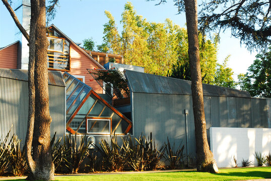 Architect Frank Gehry designed his own home in Santa Monica, near Los Angeles