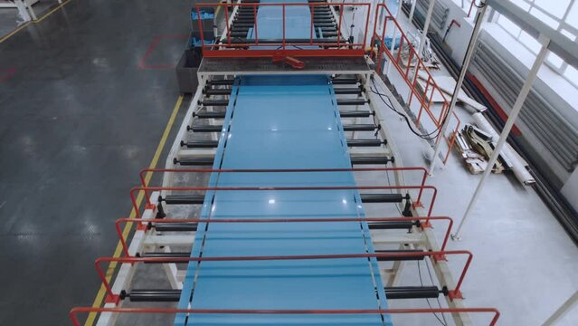 3. Conveyor line for the production of polymer sheets, automated complex for the production of polymer sheets