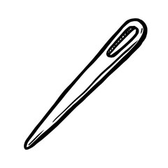 Needle vector illustration isolated on white background