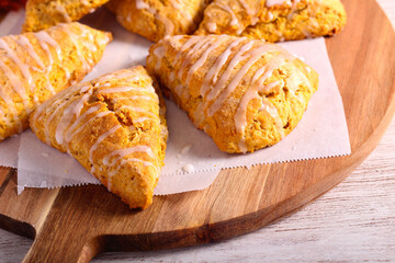 Moist pumpkin scones