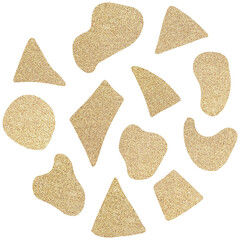 Glitter abstract modern geometric shape for design. Transparent PNG Clipart