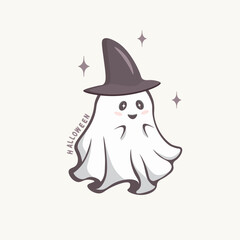 Cute Ghost Wallpaper for Halloween