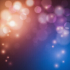 Sparkling background with bokeh and sparkles. Holiday glowing silver lights with sparkles. Festive defocused lights