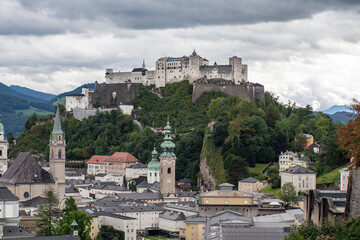 Salzburg medival castle in autumn