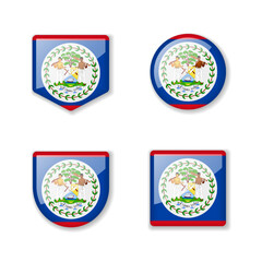 Flags of Belize - glossy collection.