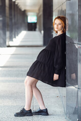 person walking in the city